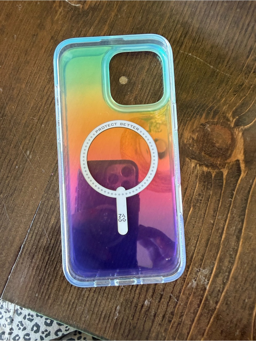 ZAGG Gradient MagSafe-Ready iPhone Case - Green/Orange/Purple